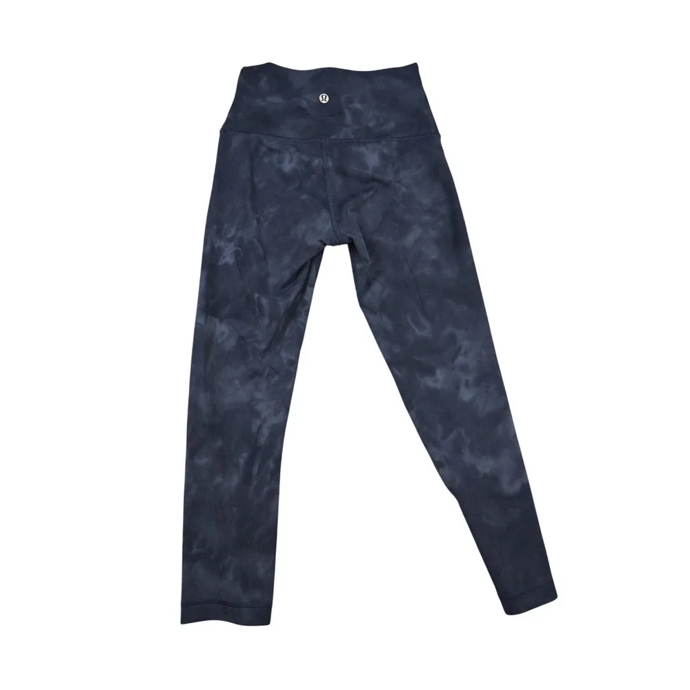 Lululemon Leggings‎ Womens 4 Blue Tie Dye High Rise Ankle Yoga Athletic Pants